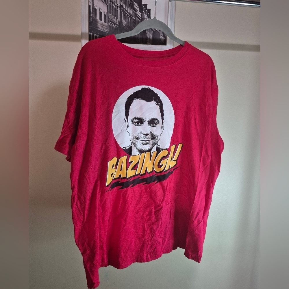 The Big Bang Theory Red Graphic T-Shirt
